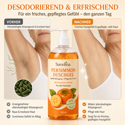 Savelina Kaki Duschgel – Sanfte Reinigung & Frische | 300 ml