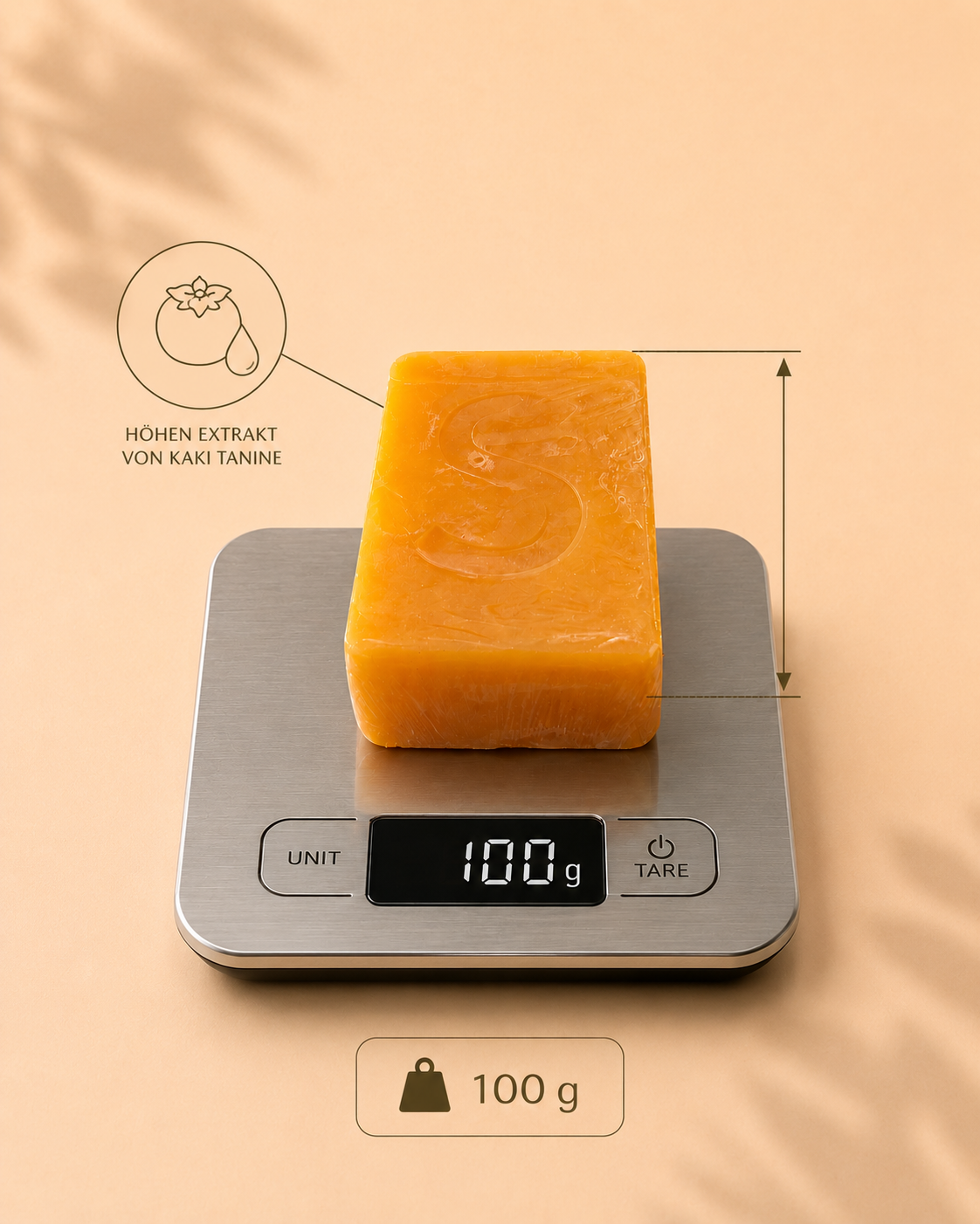 Kaki-Seife Savelina 100g gegen Altersgeruch